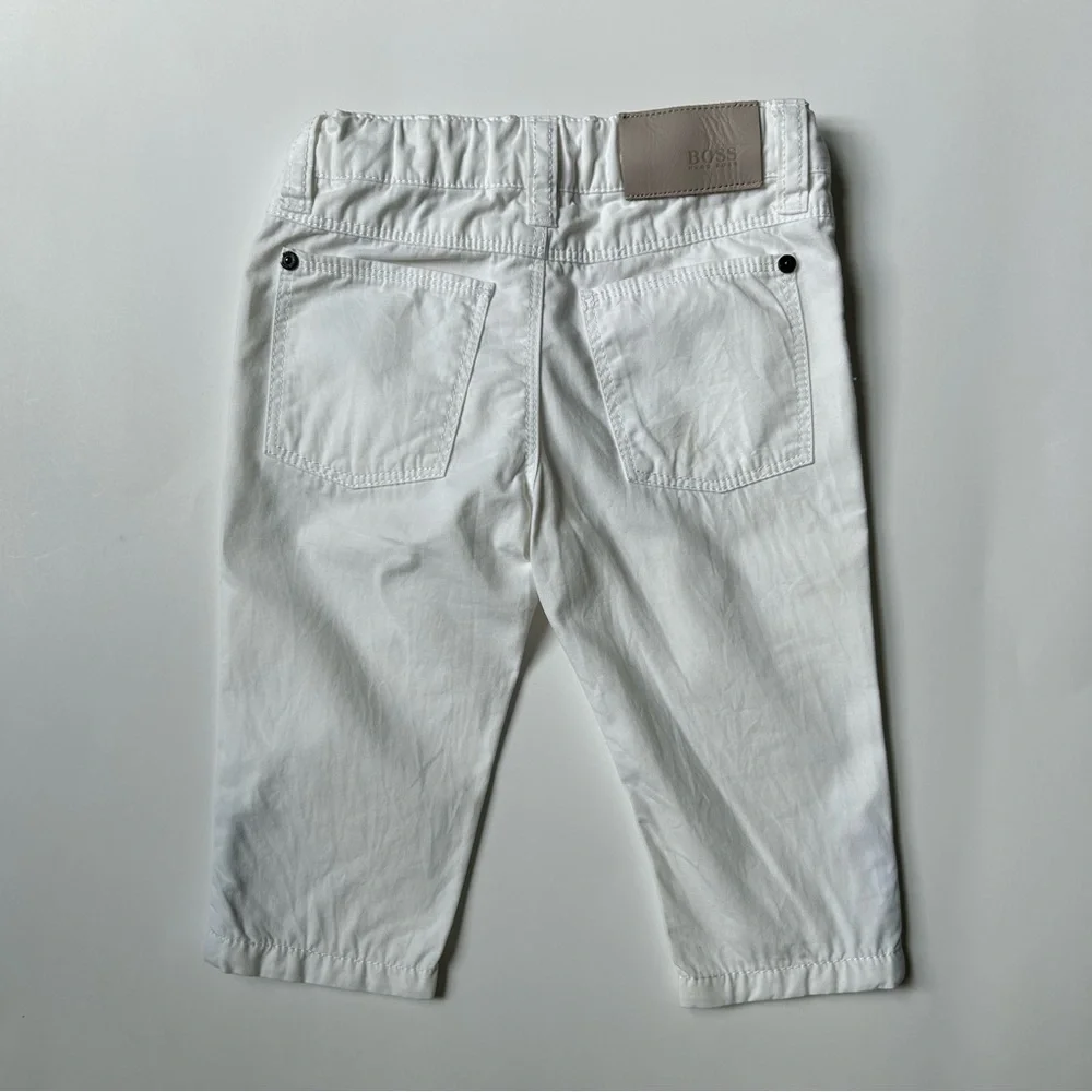 Hugo Boss Baby White Pants, Size 9 Months